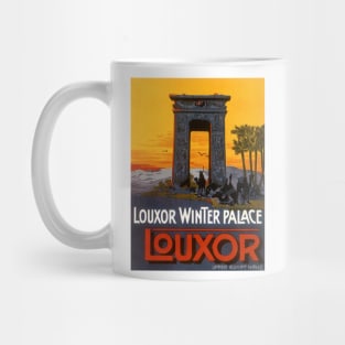 Vintage Travel Poster, Louxor Winter Palace Mug